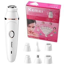 Épilateur 7in1 femmes kit de toilettage épilateur facial rechargeable pour femmes rasoir visage corps épilateur électrique sourcils nez oreille tondeuse