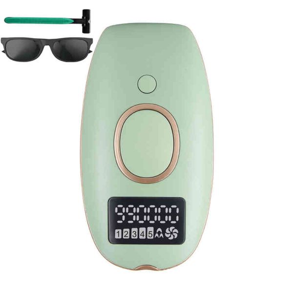 Depiladora 999999 Flashes Depilación láser para mujeres Depiladora de luz pulsada IPL con pantalla Led Maquina De Cortar Cabello220422