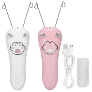 Épilateur Fil de coton électrique Lady Body Hair Remover Rechargeable Pull Surface Device Removal Tool Face Depilador 231128