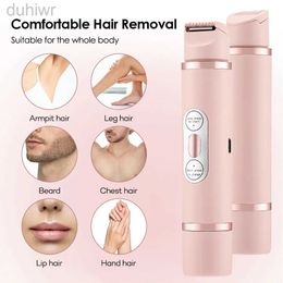 Épilateur Electric Double Head Shaver for Women Infulstain Full Full Body Trimmer Portable Underarm Mand Epilator Facial Tiling Tipval Tools D240424