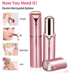 Epilator Electric Eyebrow Trimmer Mini Eye Brow Lipstick Shape Hair Removal Portable Women Painless Razor Shaver Tool 230512