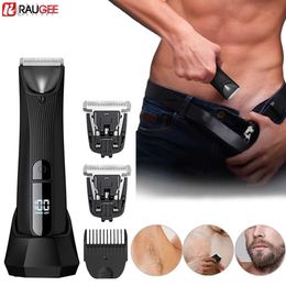 Epilator Epilator Body Trimmer voor mannen Pijnloos oplaadbaar scheerapparaat voor gevoelige gebieden Bikini Armprt IPX7 electirc Body Hair Trimmer D240424