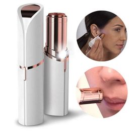 Epilator Face Hair Removal Lipstick Shaver Electric Wenkbraw Trimmer Women Remover Mini Portable AA Batterij Niet oplaadbaar 230425