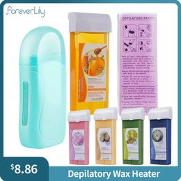 Epilator foreverlily 3in1 Roll On Ontharingshars Verwarming Gezicht Lichaam Ontharing Epilator Wax Verwarmingsmachine met Waxstrips Papier 231130