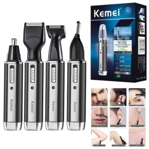 Depiladora Keimei 4 en 1, depiladora eléctrica para mujeres y hombres, afeitadora de cejas, cortadora de vello facial para el cuerpo, para nariz, oreja, bikini, depilación recargable