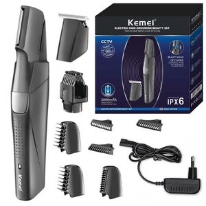 Épilateur Kemei 9 en 1 tondeuse à cheveux pour hommes toilettage visage corps dos électrique tondeuse à barbe rechargeable Edge Removal Machine 230602