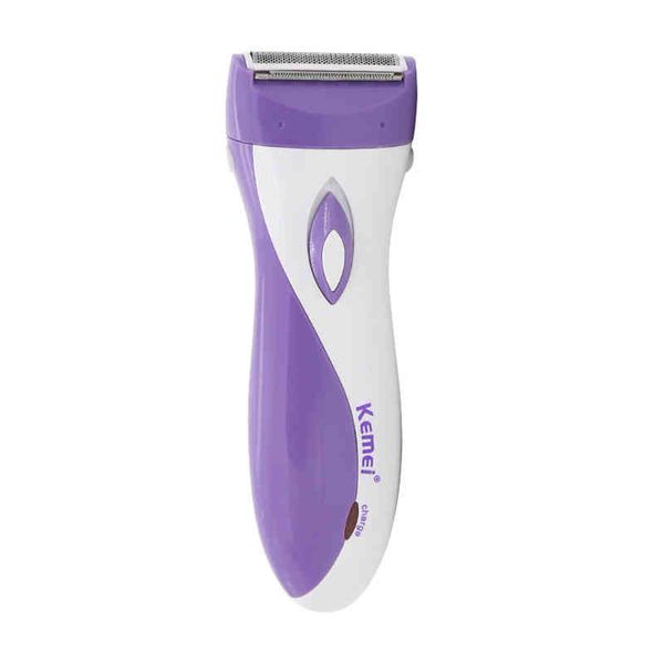 Epilator Kemei Haarverwijderaar Dame Scheerapparaat Onderarmtrimmer Oplaadbare Waterdichte Bikini Okselscheermes voor Vrouwen Cordless220422