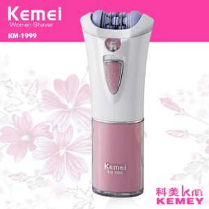 Épilateur Kemei Épilateur de style de batterie professionnelle pour femmes puissantes Épilation rapide Epilator Epilator Facial Hair Remover 46d