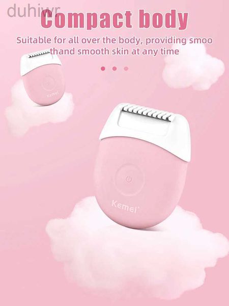 Épilateur Kemei étanche pour femmes rasage électrique Epilator Silicone Remover pour les bikini face du corps sous les bras Private Care Trimmer D240424