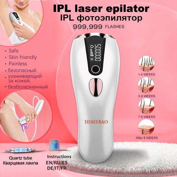 Épilateur Laser Ipl Épilateur Poépilateur Épilateur Epilasyon Usage Domestique 999900 Flash Permanent Indolore Pulsé Laserowy Depiladora 230227