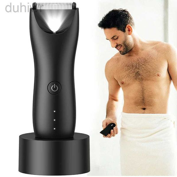 Epilator Mens Trimmer Clipper for Body Hair Epilator Epilator Hair Hair Shaver Toromer étanche pour les cheveux pubiens Clipper D240424