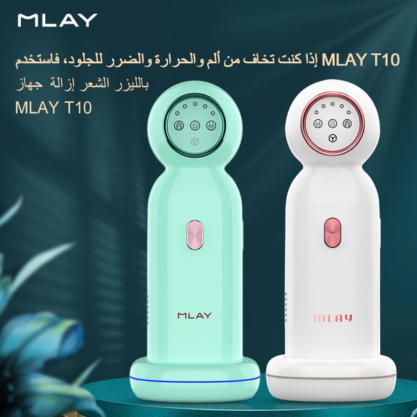 Épilateur MLAY T10 est Technologie indolore Épilateur permanent Épilation au laser Appareils domestiques Convient à la peau brune Femmes Hommes 230425