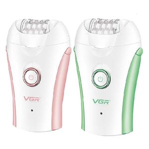 Epilator originele VGR elektrische epilator voor vrouwen ontharing gezicht body benen onderarms bikini wasbaar oplaadbare haarverwijderaar 230508