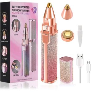 Épilateur Portable 2 EN 1 Épilateur Électrique Tondeuse À Sourcils Corps Féminin Forme De Rouge À Lèvres Épilation Femmes Rasoir Indolore Rasoir 230419