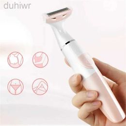 Epilator Portable Electric Body Hair Removal Girls Shaver Private Area Pubic Clipper Leg Lady Epilator Women Bikini Line Haircut Trimmer D240424