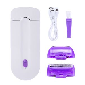 Epilator USB Oplaadbare vrouwen Epilator draagbare haarverwijderingsgereedschap roterende scheerschoener body face been bikini lip depilator haarverwijderaar laser 230227