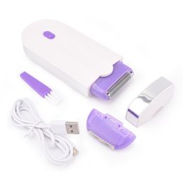 Epilator USB oplaadbare vrouwen draagbare lichaamshaar scheerapparaat verwijdering gereedschap roterende gezicht been bikini lip depilator remover dame 221203