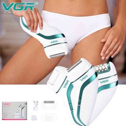 Épilateur VGR 3 en 1 Rechargeable pour femmes épilateur visage femme visage épilation jambe corps rasoir Callus220422