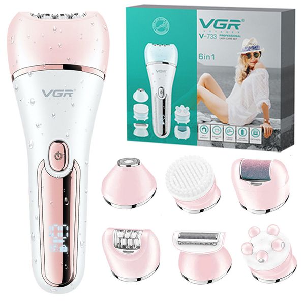 Depiladora VGR eléctrica para mujeres, afeitadora femenina, depilación corporal, labio, barbilla, depilatoria, Bikini, recortador, removedor 230828