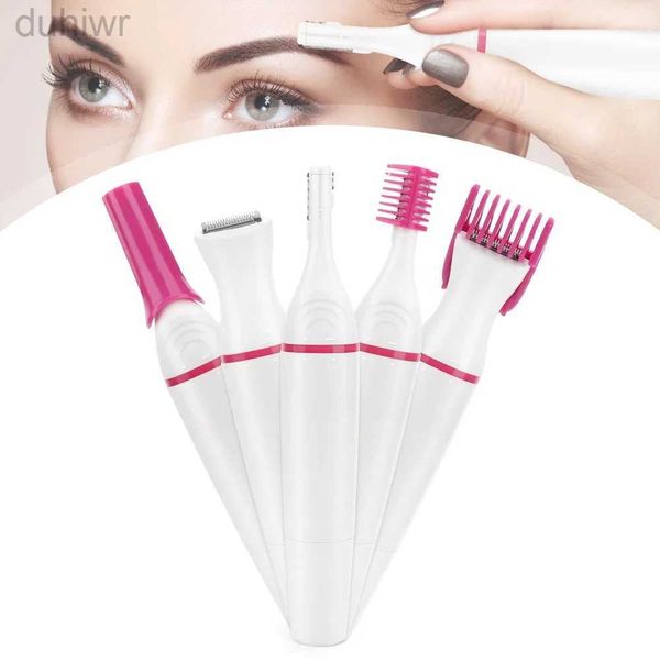 ÉPILATEUR FEMMES ÉLECTRIQUE ÉPILATEUR CHILRAGE RAUTER TRIMMER POUR LE BIKINI DE SEAUX EPLAGIE FACIAL 5 dans 1 Clipper de cheveux multifonction D240424