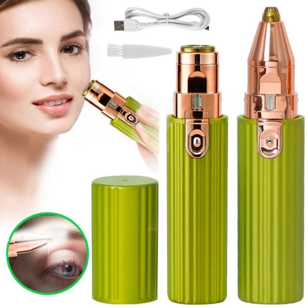 Épilators 2 en 1 Courteille électrique Trimmer Makeuvré Eye Nodyding Eye Epilator Mini Shaver Razors Portable Facial Hair Remover Women Depilato