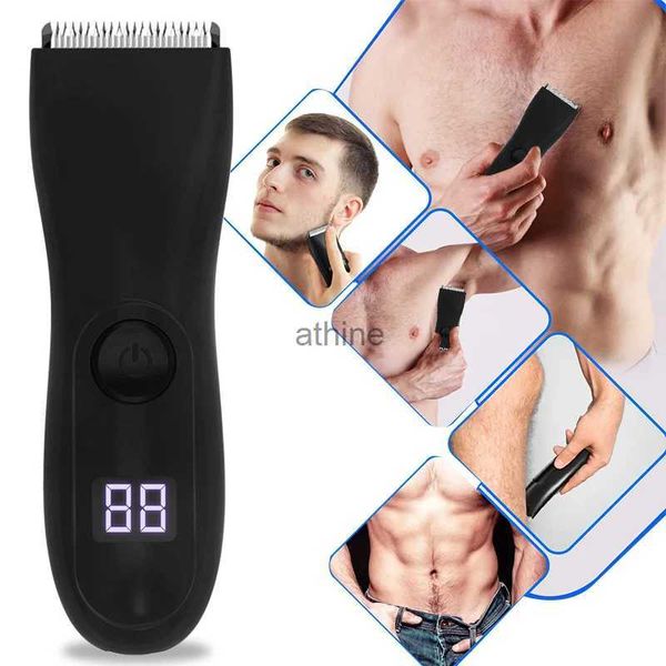 Épilateurs cheveux pour hommes zones intimes Zones lieux épilateur rasoir électrique rasoir Machine à raser pour homme barbe épilation coupe YQ240119
