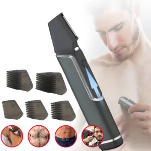 Épilators New Men's Electric Shaver Mini Full Corps Epilator Multifonctionnel Remover Télescopic Razor Razor Rechargeable Beard Trimmer