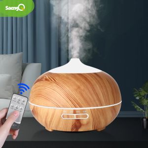 Épilateurs Saengq Diffuseur d'arôme Humidificateur d'air électrique Télécommande Cool Mist Maker Fogger Diffuseur d'huile essentielle avec lampe à LED