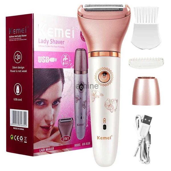 Épilateurs Rasoir rechargeable USB pour femmes épilateur facial jambe épilation du corps femme Machine à raser électrique dame rasoir épilatoire YQ240119