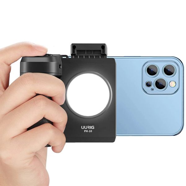 Épilators Uurig Téléphone Capgrip Handheld Selfie booster Hand Grip Bluetooth pour iPhone 14 13 12 Samsung Huawei Xiaomi