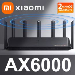 Épilateurs Xiaomi Ax6000 WiFi Router Signal Booster Repeater Extend Gigabit Amplificateur WiFi 6 Nord VPN Mesh 5GHz WiFi Router pour Smart Home