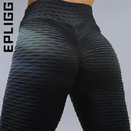 EPLIGG SEXY HEET TAILLE LEGINS ENTRAÎNEMENT les jeggings Push Up Leggings Womens Anti Cellulite Legging Fitness Run Black Leggins 231221