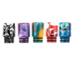 Epoxyhars Drip Tips 510 Mondstuk mix-kleur 17mm * 11mm Lange Stijl Fit Verstuivers