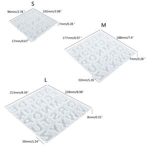 Lettres de moisissure en résine époxy Moules de porte-clés en silicone moules de clés de porte moule en silicone pour les accessoires de fabrication manuelle