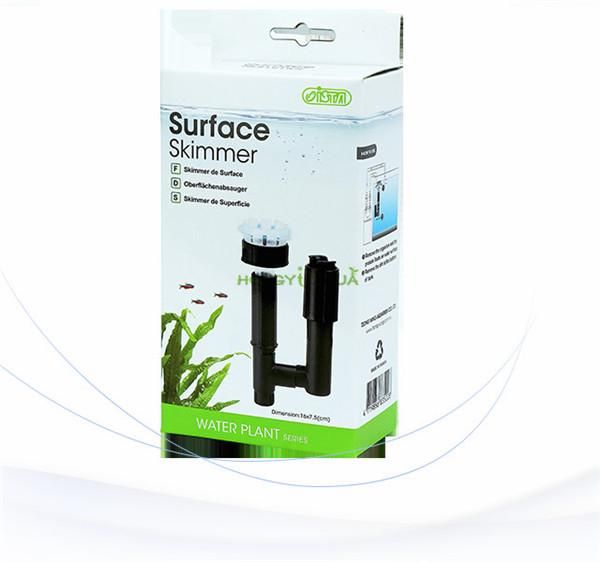 Equipo 1 pieza ISTA skimmer multisuperficie de plástico tanque de peces superficie de aceite filtro limpio accesorio suministros de acuario monitor de CO2