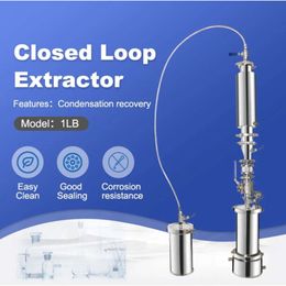 Equipo Kit de extracción a presión de 1LB Material de acero inoxidable 304 Extractor doméstico Suministros de laboratorio