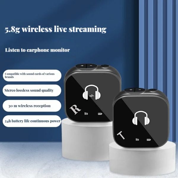 Équipement 5.8g Wireless dans l'oreille Monitor Système Système Émetteur Récepteur IEM Système Associé Associé Associé dans le moniteur d'oreille