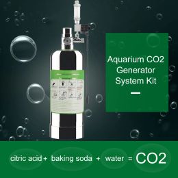 Équipement Kit de système de générateur de CO2 pour aquarium double 5L Système de générateur de cylindre de CO2 avec électrovanne Diffuseur de bulles Dioxyde de carbone