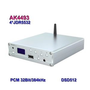 Équipement AKM AK4493 DAC JRC5532 Bluetooth DAC Board HIFI USB Sound Decoder 32BIT / 384KHz DSD512