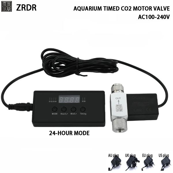 Équipement Aquarium CO2 vanne électrique affichage numérique interrupteur de synchronisation réservoir de poissons CO2 bulle compteur régulateur générateur contrôle moteur vanne