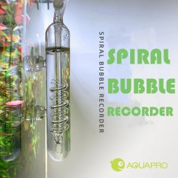 Equipo Acuario Espiral Burbuja Grabadora Difusor Contador Vidrio Dióxido de carbono CO2 Atomizador ADA Estilo Agua Pecera Sistema de planta Pet