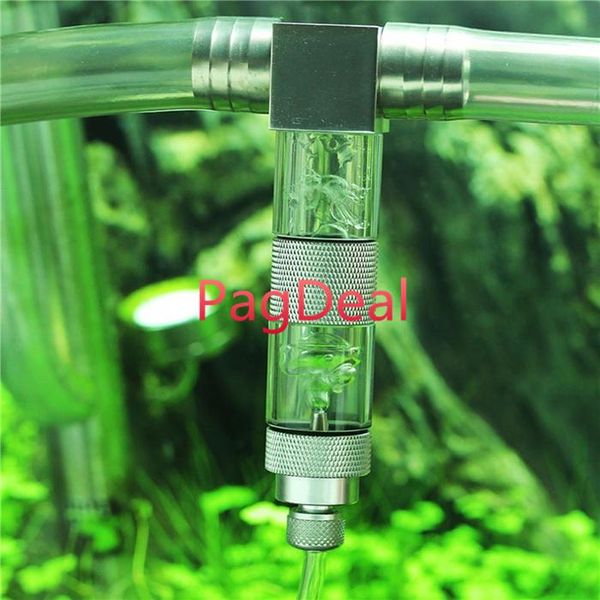 Équipement Aquarium acier inoxydable 12/16mm 16/22 UTubes externes diffuseur de CO2 atomiseur régulateur Kit générateur de réacteur