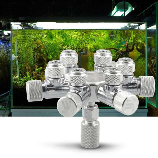 Équipement Réservoir d'aquarium Répartiteur de CO2 Régulateur Distributeur Aiguille Valve de réglage fin pour régulateur de CO2 pour Plante d'aquarium Réservoir de CO2