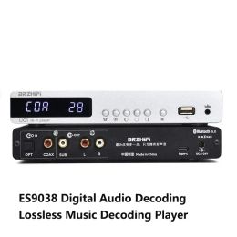 Équipement Audiophile Audio Decoder ES9038 Décodage audio sans perte Player U Disque Disque Digitable Tenue numérique Cooxial Optical Fibre Bluetooth Entrée