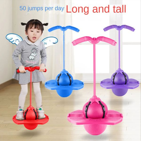 Équipement balle rebondissante avec poignée et pompe plate-forme d'équilibre rebondissant saut Pogo balle pour enfants aire de jeux sport entraînement compétition jouet