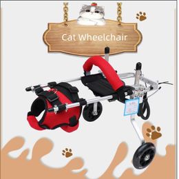Équipement de fauteuil roulant chat paralysé Fracture animal de compagnie Juille de la jambe de la jambe de la colonne vertébrale en réadaptation