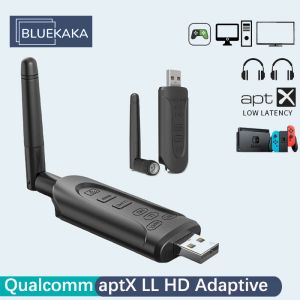 Équipement CSR Bluetooth 5.3 Émetteur audio APTX LL HD Adaptive Low Lentency USB 3,5 mm AUX Multipoint Wireless Adapter Support Mic