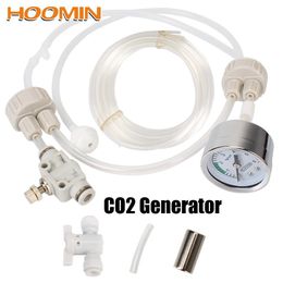 Apparatuur DIY CO2 Klep Diffuser met drukluchtstroomapparaat Homemade CO2 voor Fish Tank Water Grass CO2 Generator System Kit