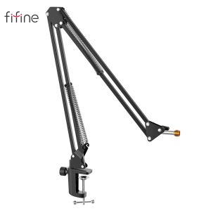 Equipment Fifine Adjustable Microphone Suspension Boom Scissor Arm Stand for K688 K669 K670 K658 K678 K690,ampligame A6v A8