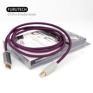 Uitrusting Furutech GT2Prob Audiocijfer USB -kabel AB Type Crystal Copper Goldplated Fever Audio USB2.0 -kabel
